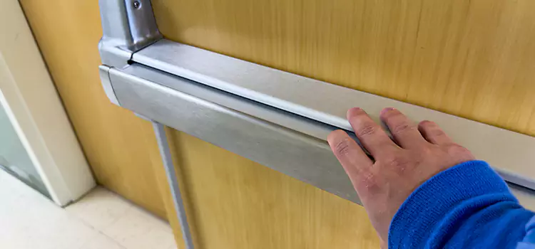 Installing a Push Bar on a Door Visalia